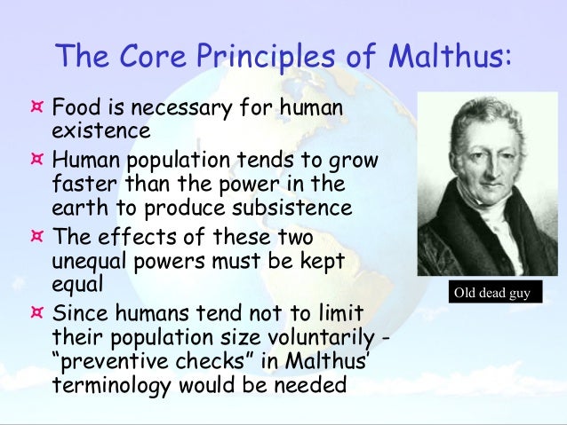 Malthusian theory of population essay