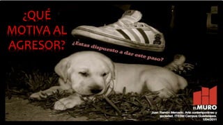 ¿QUÉ 
MOTIVA AL 
AGRESOR? 
 