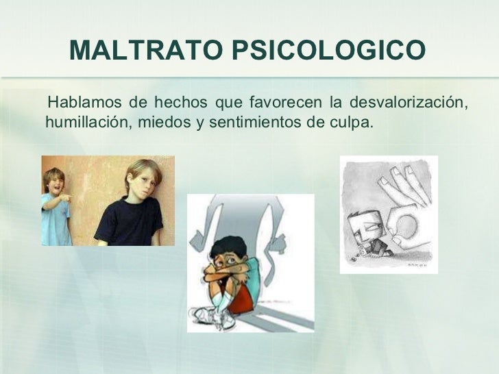 Maltrato psicológico infantil