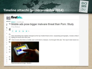 Timeline attacchi (primo semestre 2014) 
 