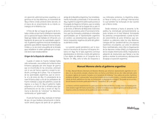 15
sin oposición administraciones españolas y ar-
gentinas en las islas Malvinas, en noviembre de
1829 el Reino Unido protestó dicho decreto, en
el marco de un renacimiento de su interés es-
tratégico en el Atlántico Sur.
A fines de 1831 un buque de guerra de los Es-
tados Unidos arrasó Puerto Soledad en represalia
por la captura de buques loberos de esa naciona-
lidad que habían sido hallados en infracción a la
legislación de pesca por las autoridades argenti-
nas. El gobierno argentino inició de inmediato las
gestiones para obtener reparación de los Estados
Unidos y a la vez envió una goleta de la Armada
para restablecer el orden quebrado por la irrup-
ción de la nave estadounidense.
Origen de la disputa de soberanía
Cuando el orden en Puerto Soledad había
sido restaurado, una corbeta de la Marina Real
británica apoyada por otro buque de guerra
que se encontraba en las cercanías, amenazó
con el uso de fuerza superior y exigió la ren-
dición y entrega de la plaza. Tras la expulsión
de las autoridades argentinas, que se concre-
ta el 3 de enero de 1833. El comandante de la
nave británica dejó a uno de los pobladores de
Puerto Soledad a cargo del pabellón y zarpó de
regreso a su base. En 1834 el gobierno inglés
asignaría a un oficial de la Armada para que
permaneciera en las islas y recién en 1841 to-
maría la decisión de “colonizar” las Malvinas,
nombrando un “gobernador”.
El acto de fuerza de 1833, realizado en tiempo
de paz, sin que mediara comunicación ni decla-
ración previa alguna de parte de un gobierno
1832
Manuel Moreno alerta al gobierno argentino
En 1832, Manuel Moreno (hermano de Mariano Moreno), por entonces representante argentino en Lon-
dres, en un documento enviado a Buenos Aires con fecha 25 de febrero de ese año, había alertado sobre
los planes ingleses de invasión, trazados con el propósito de eslabonar “una cadena de puntos marítimos
alrededor del globo”; y denunciaba “una actitud cómplice de los Estados Unidos (…) movidos también por el
interés de llevar adelante en las islas, sin limitaciones, la depredación ecológica”. (Se puede ver en un estu-
dio de Eduardo Durnhofer publicado en Revista “Geopolítica”, Nº 22 de 1981).
La historia confirmó ampliamente las preocupaciones de Manuel Moreno. Es más, todos los hechos poste-
riores desde el siglo XIX hasta nuestros días, pondrían en evidencia esa alianza agresiva de los dos grandes
imperios contra los intereses de los pueblos de nuestra América.
amigo de la República Argentina, fue inmediata-
mente rechazado y protestado. El 16 de enero de
1833, el gobierno argentino pidió explicaciones al
Encargado de Negocios británico, que no estaba
al tanto de la acción de los buques de su país. El
22 de enero, el Ministro de Relaciones Exteriores
presentó una protesta ante el funcionario britá-
nico, que fue renovada y ampliada en reiteradas
oportunidades por el representante argentino
en Londres. Las presentaciones argentinas reci-
bieron respuestas negativas de parte del gobier-
no del Reino Unido.
La cuestión quedó pendiente y así lo reco-
noció el Secretario de Asuntos Extranjeros bri-
tánico en 1849. Por el lado argentino continuó
planteándose en distintos niveles del gobierno
y fue objeto de debates en el Congreso de la
Nación. En 1884, ante la falta de respuesta a
sus reiteradas protestas, la Argentina propu-
so llevar el tema a un arbitraje internacional,
lo cual también fue rechazado sin dar razones
por el Reino Unido.
Desde entonces y hasta el presente, la Re-
pública ha reivindicado permanentemente su
justo reclamo en el nivel bilateral, formulando
las protestas correspondientes cuando ha teni-
do conocimiento de actos británicos que con-
tradicen su soberanía sobre las Islas Malvinas,
Georgias del Sur, Sandwich del Sur y los espacios
marítimos circundantes, así como en distintos
foros multilaterales, entre ellos la Organización
de las Naciones Unidas (ONU) y la Organización
de los Estados Americanos (OEA), impulsando la
adopción de resoluciones que llaman a las dos
partes a resolver la controversia y declaraciones
de apoyo a la posición argentina.
 