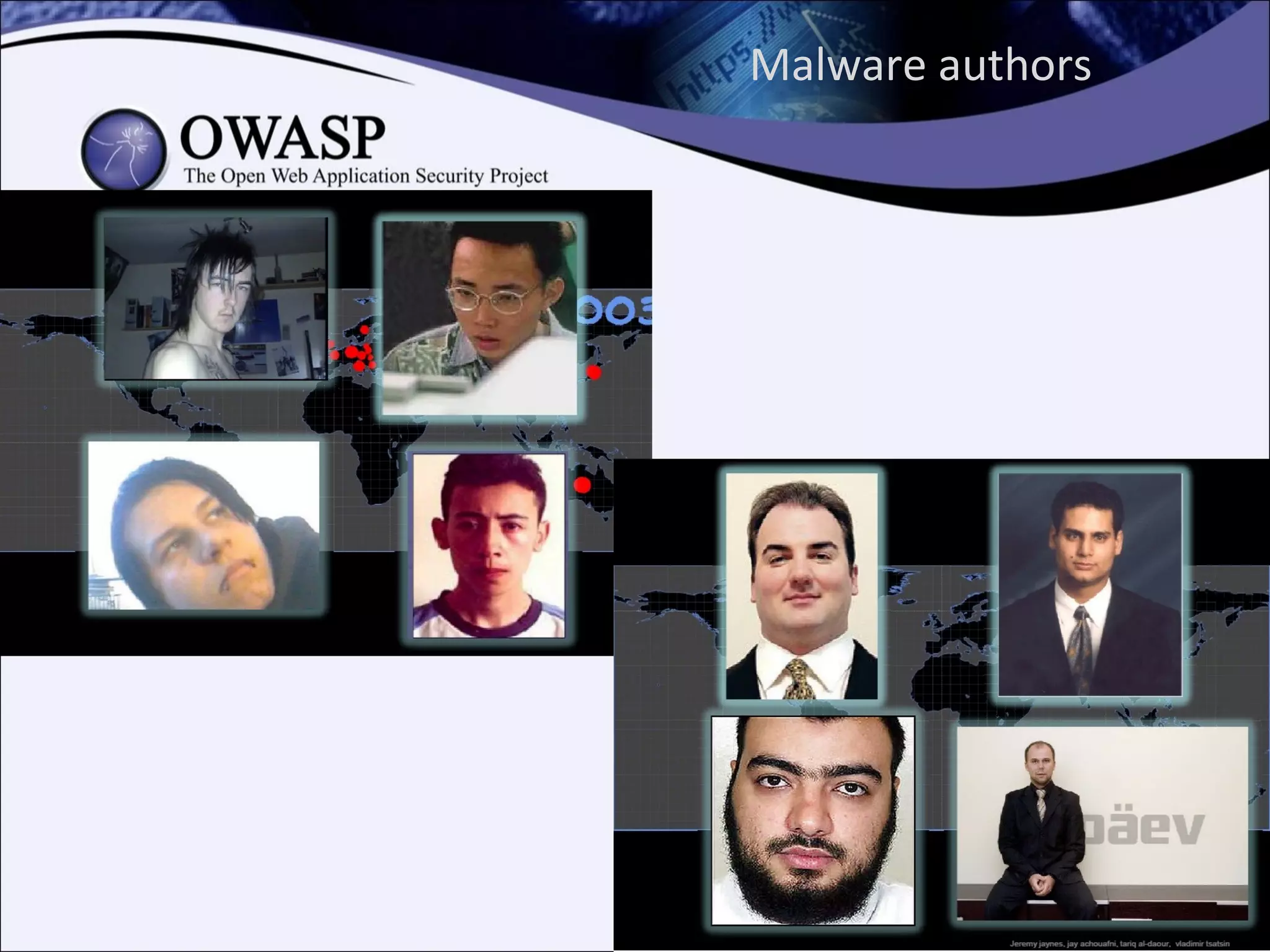 Malware authors
 