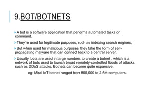 Type of Malware and its different analysis and its types ! | PPTX