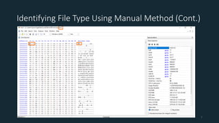 Identifying File Type Using Manual Method (Cont.)
7
 