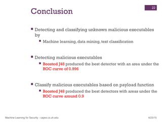malware detection using ml algorithms.ppt