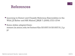 malware detection using ml algorithms.ppt