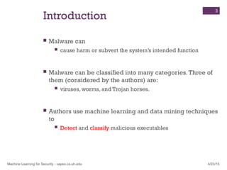 malware detection using ml algorithms.ppt