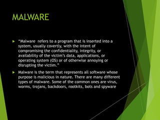 Malware 101 by saurabh chaudhary | PPTX