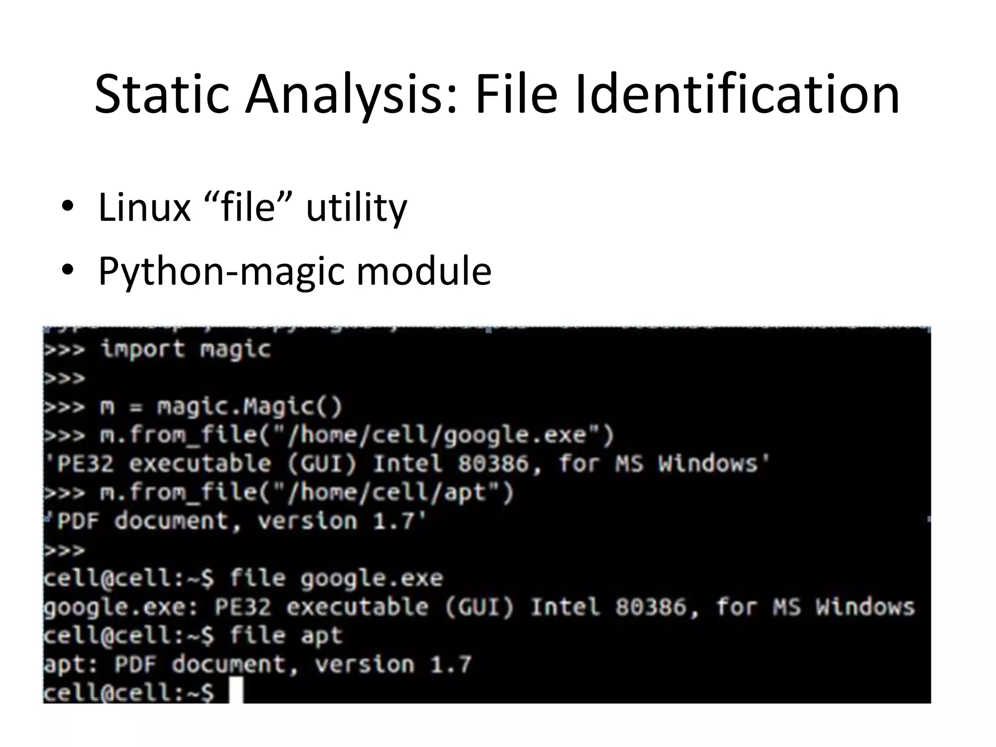 Introduction to Malware Analysis | PPTX