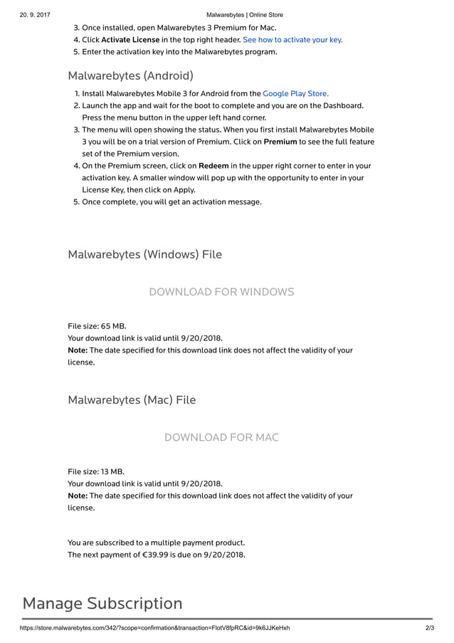Malwarebytes Online Store1 PDF Malwarebytes online store1 pdf