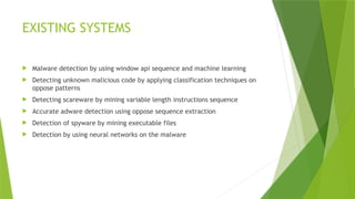 Advanced Malware Detection Model Presentation | PPTX
