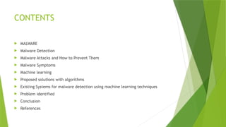 Advanced Malware Detection Model Presentation | PPTX