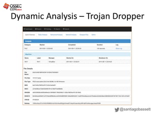 Dynamic Analysis – Trojan Dropper
@santiagobassett
 