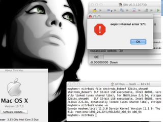 29
Técnicas de Anti Detección
/ Reversing / Debugging
 