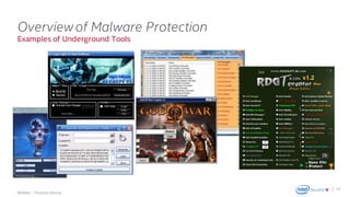 .
McAfee – Thomas Roccia
Examples of Underground Tools
Overviewof Malware Protection
14
 