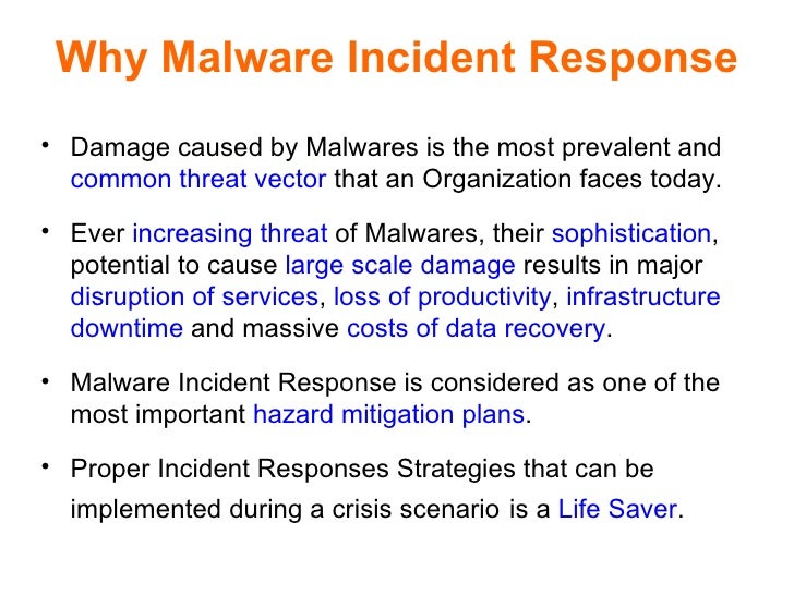 Malware Incident Response