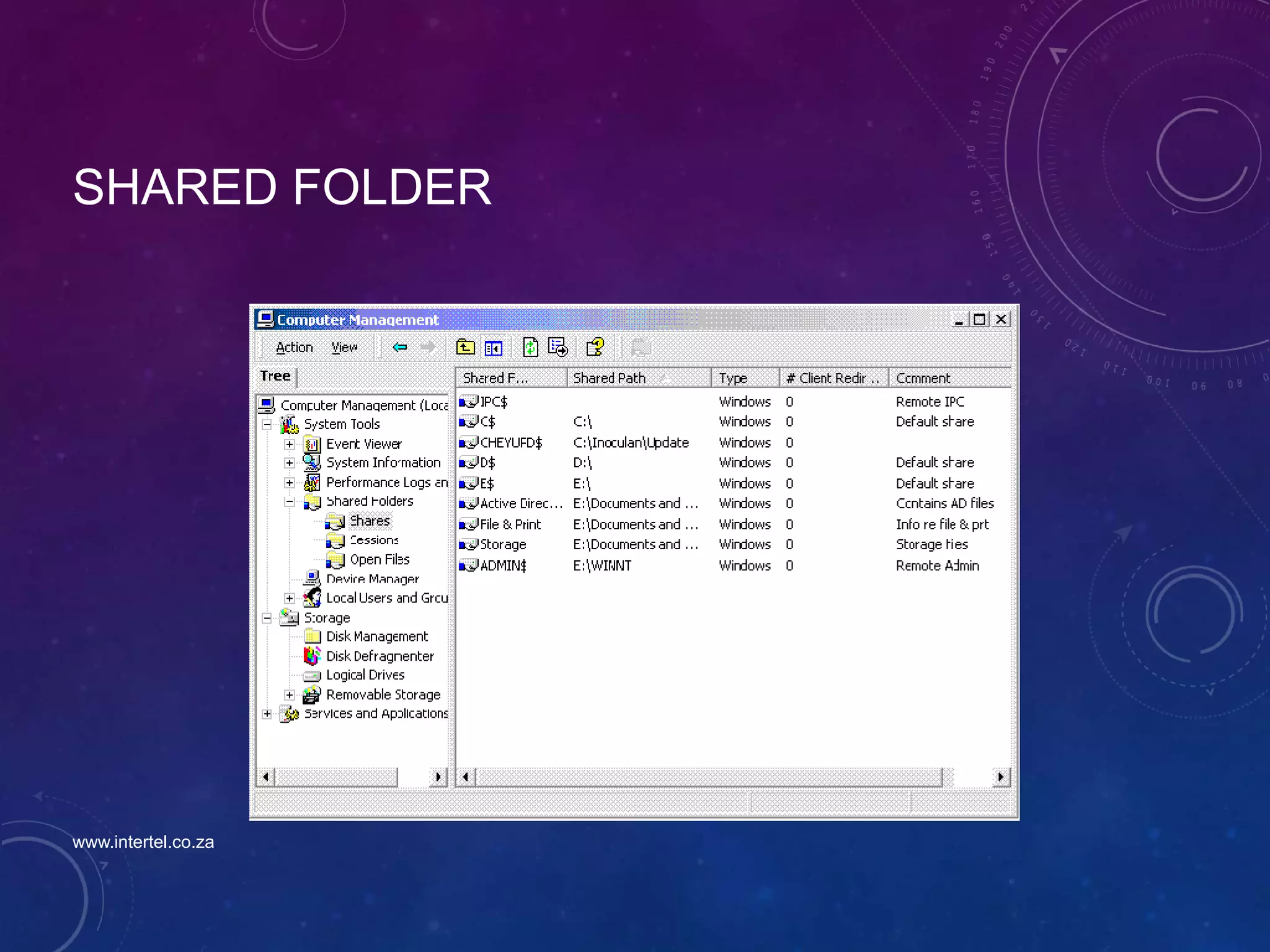 SHARED FOLDER
www.intertel.co.za
 