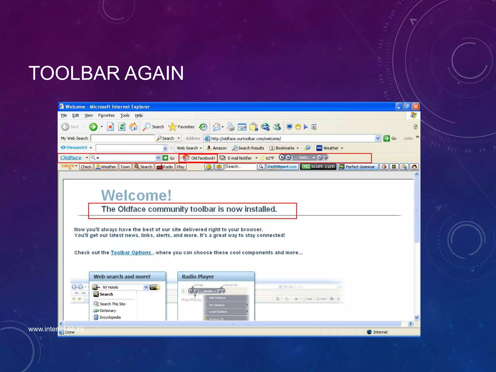TOOLBAR AGAIN
www.intertel.co.za
 