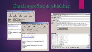 Email spoofing & phishing
 