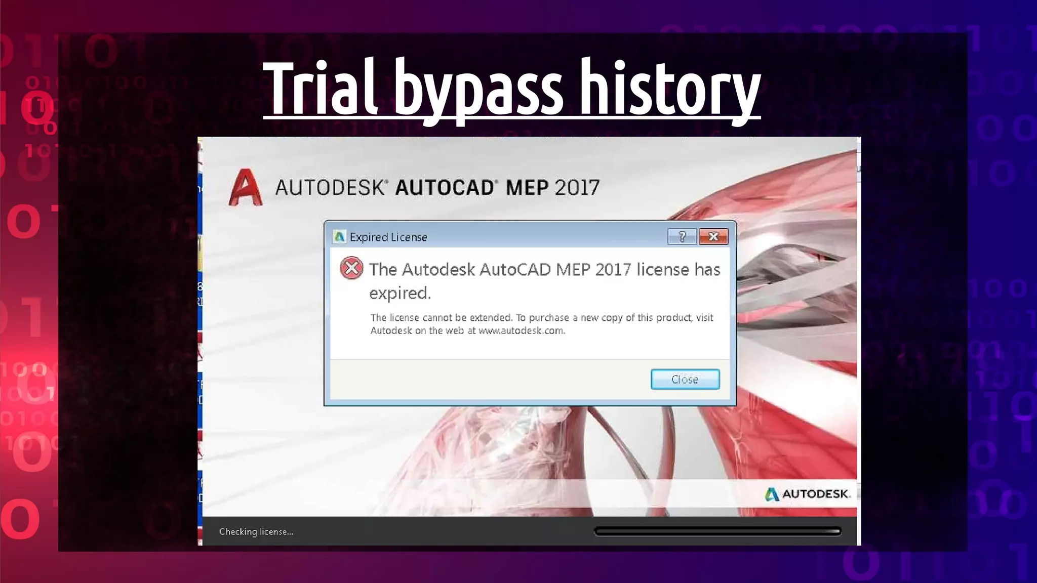 Trial bypass history
 