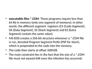 Psp Executable MALWARE UNIT 1 PPT.pptx...This covers about Malware Nomenclature and ...