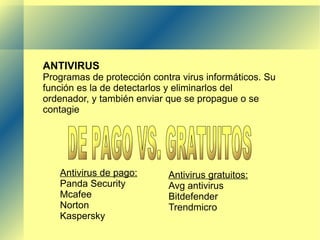 - Infecta al sistema. Tipo de Virus