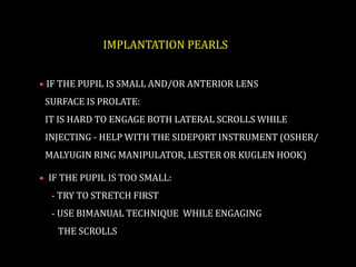 Surgical strategies for small pupils - Malyugin Ring | PPTX
