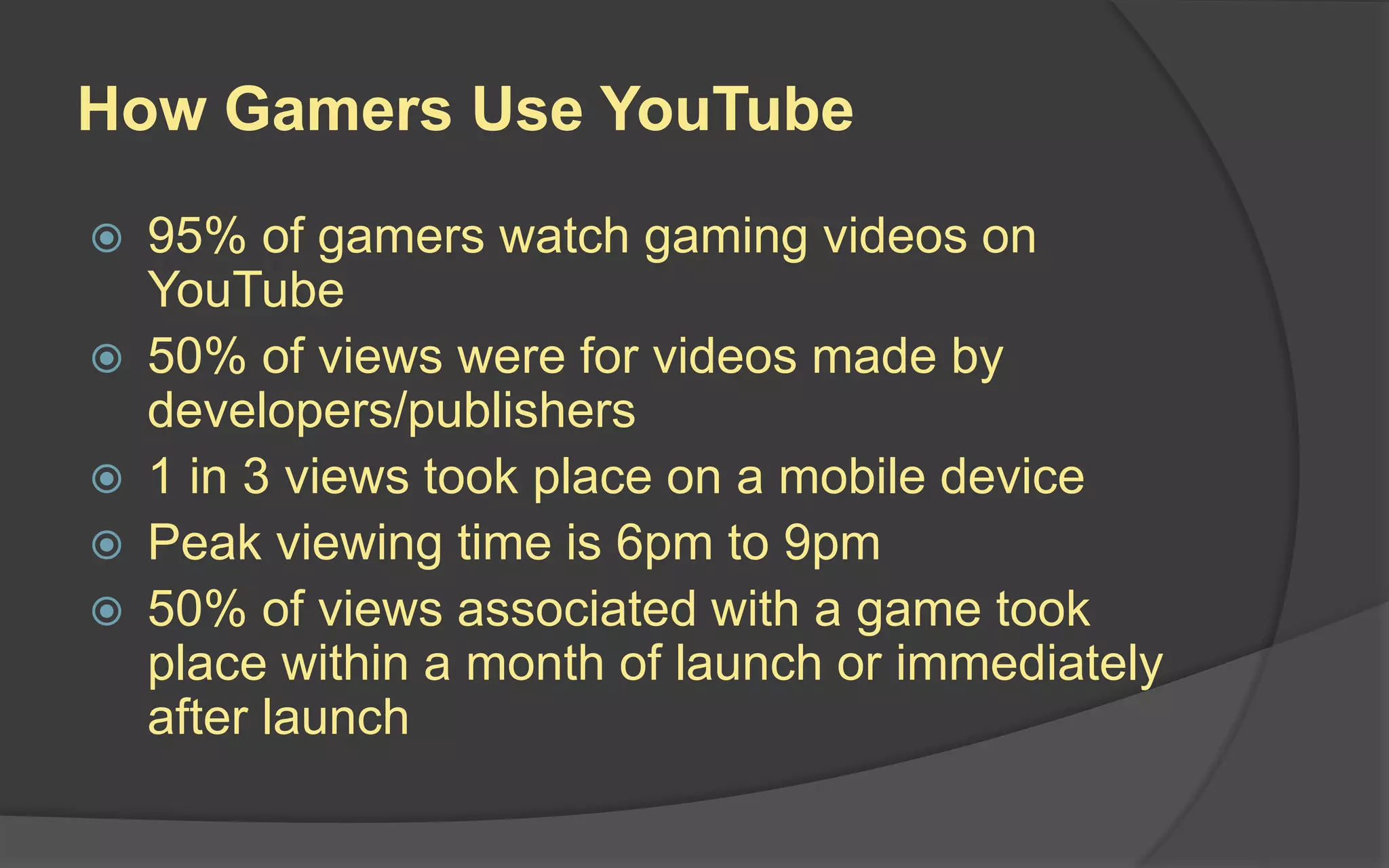 Video Blogs Do’s
 Keep it 2-4 minutes long
 Keep audio levels consistent
 Match music to visuals
 Use royalty-free music
 Get your audience to participate
 End with a call to action
 Wait a day or two before posting
 Post a minimum of twice a month
 