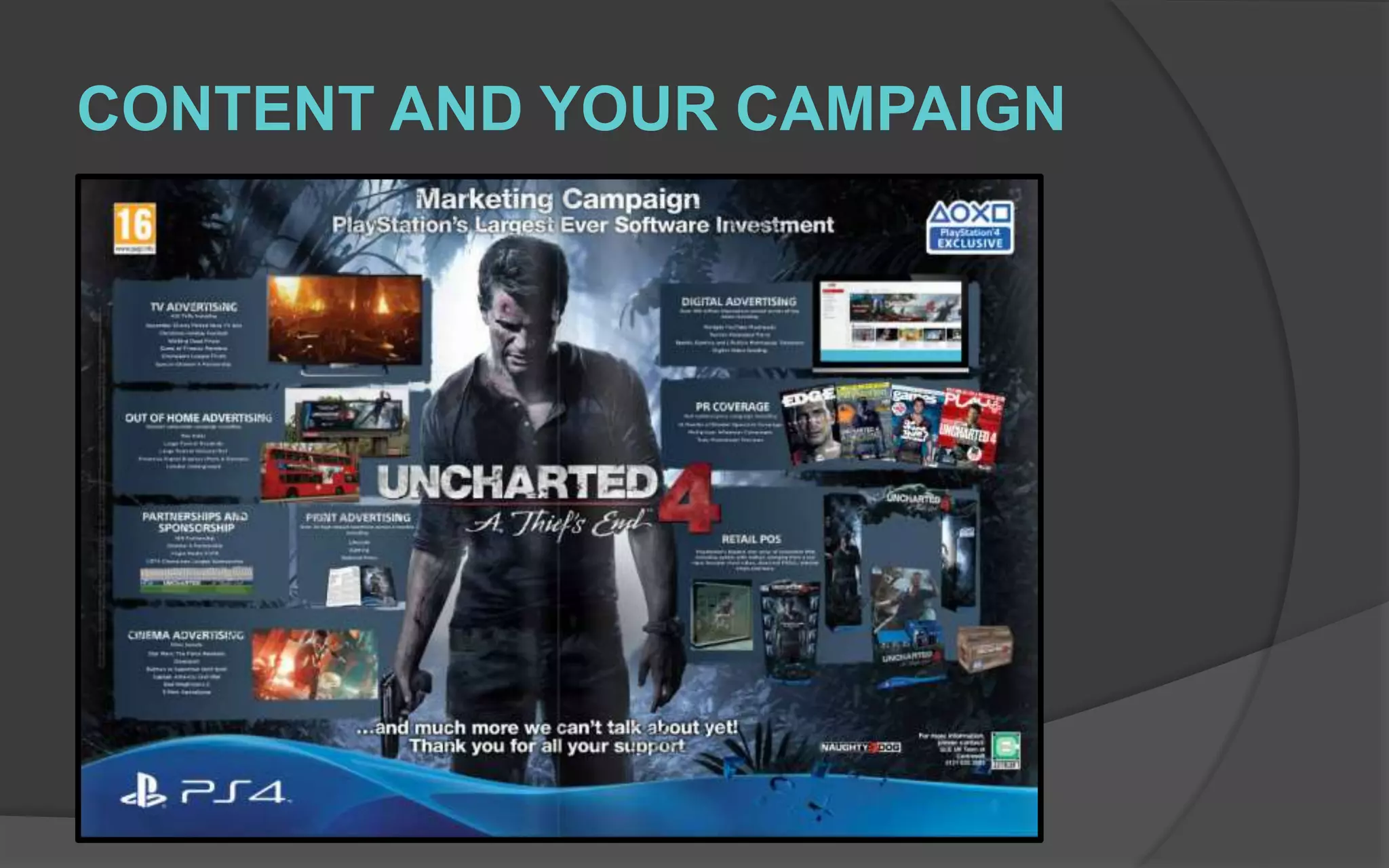 YouTube
YouTube should be high on your list of priorities
and it pays to plan a consistent drip feed of
content that will build familiarity with your brand.
To stand out on YouTube you need original
compelling content.
In terms of search, gamers rely on two
resources, Google and YouTube, so the title of
your video is almost as vital as the content you
are promoting.
LA Film
YouTube
Page
 