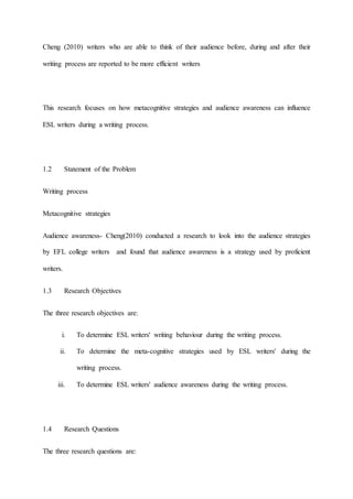 Research Proposal (Chapter 1) - Draft | DOCX