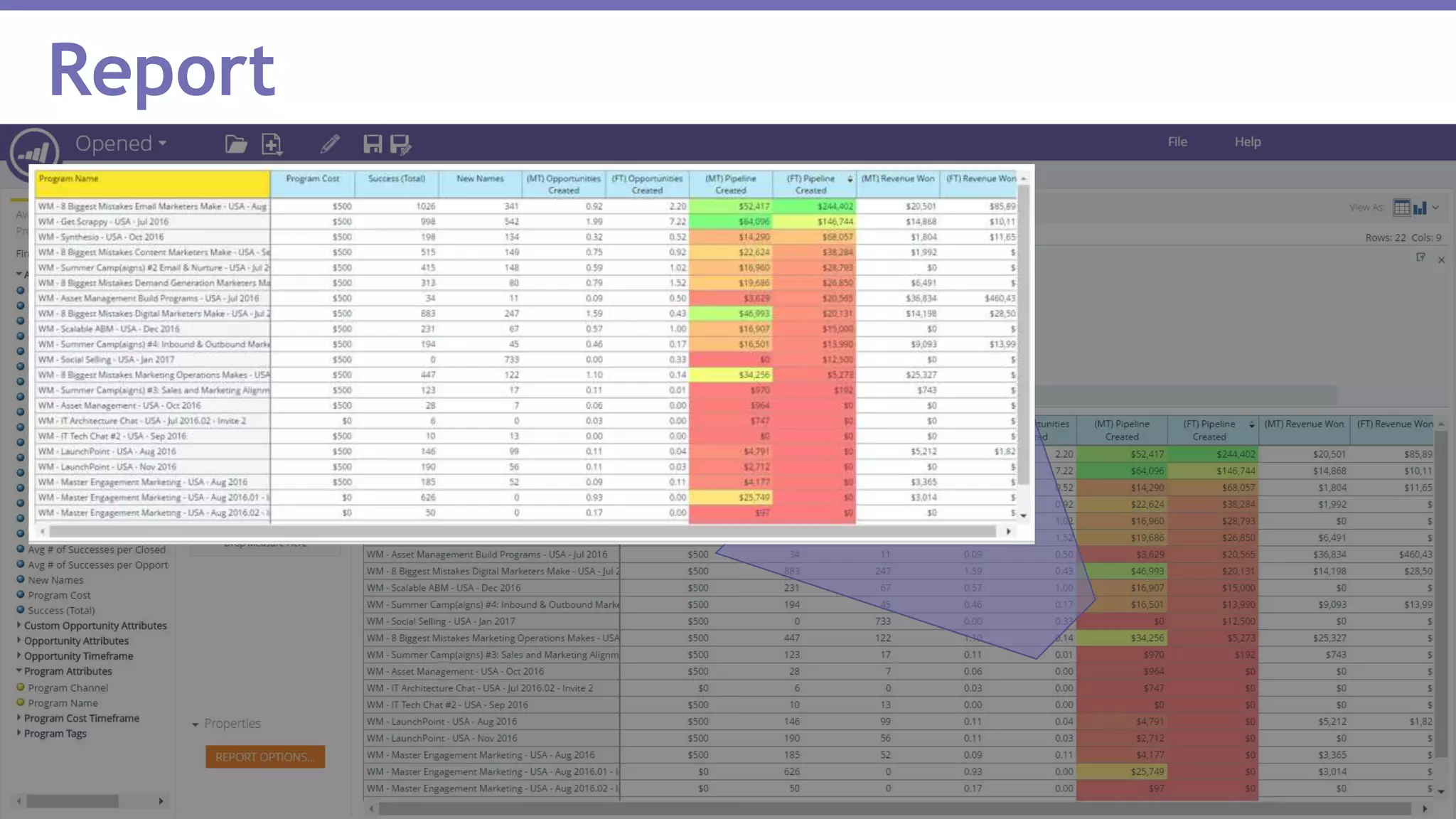 Page 12Marketo Proprietary and Confidential | © Marketo, Inc. 1/31/2017
Report
 