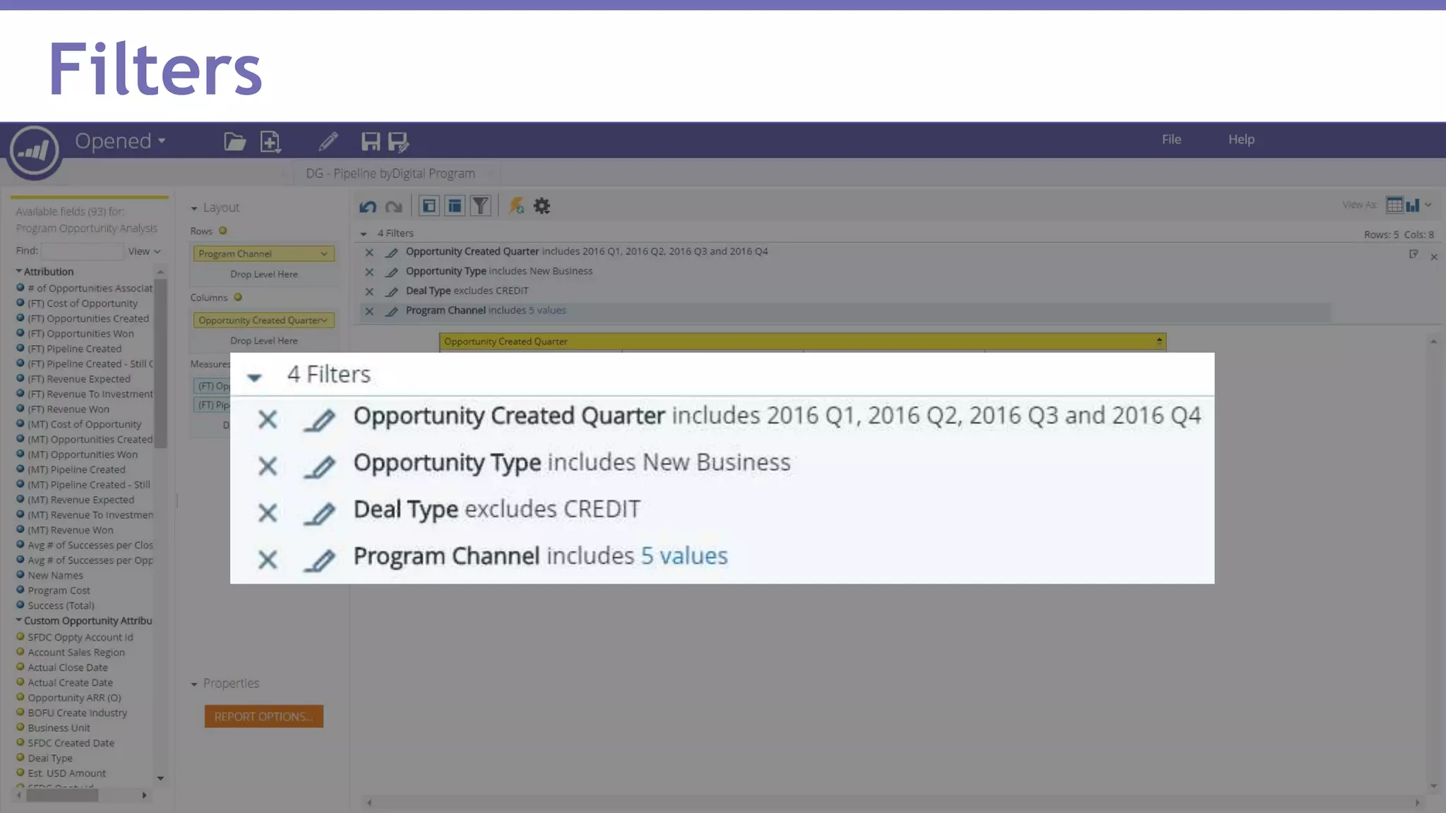 Page 36Marketo Proprietary and Confidential | © Marketo, Inc. 1/31/2017
Filters
 