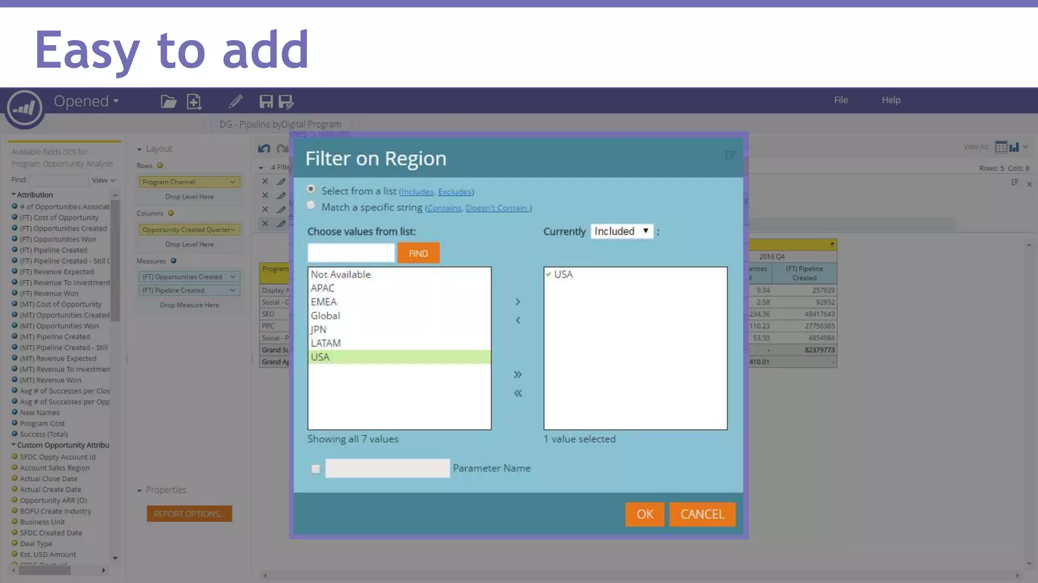Page 40Marketo Proprietary and Confidential | © Marketo, Inc. 1/31/2017
Easy to add
 