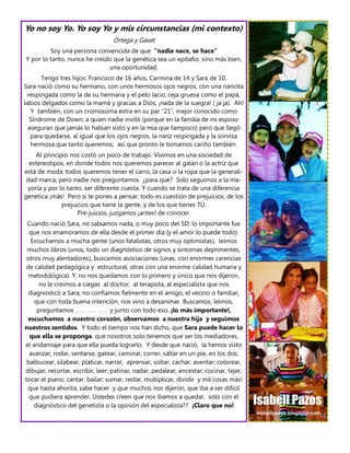 Yo no soy Yo. Yo soy Yo y mis circunstancias (mi contexto)
                                  Ortega y Gaset
         Soy u...