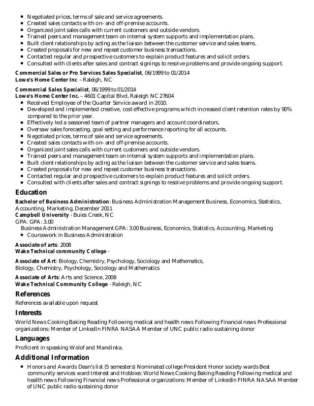 resume professional organizations