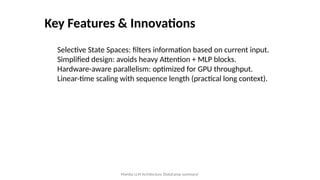 Mamba Hardware Mamba LLM Architecture: Efficient Long-Context AI with Selective State ...