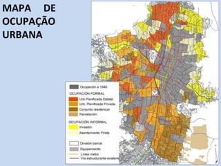 MAPA DE
OCUPAÇÃO
URBANA
 