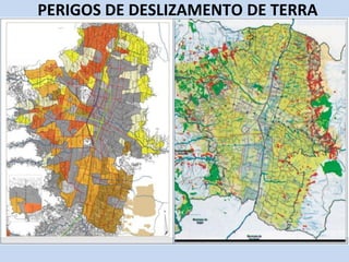 PERIGOS DE DESLIZAMENTO DE TERRA
 