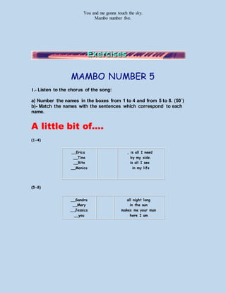 Mambo no 5 | PDF