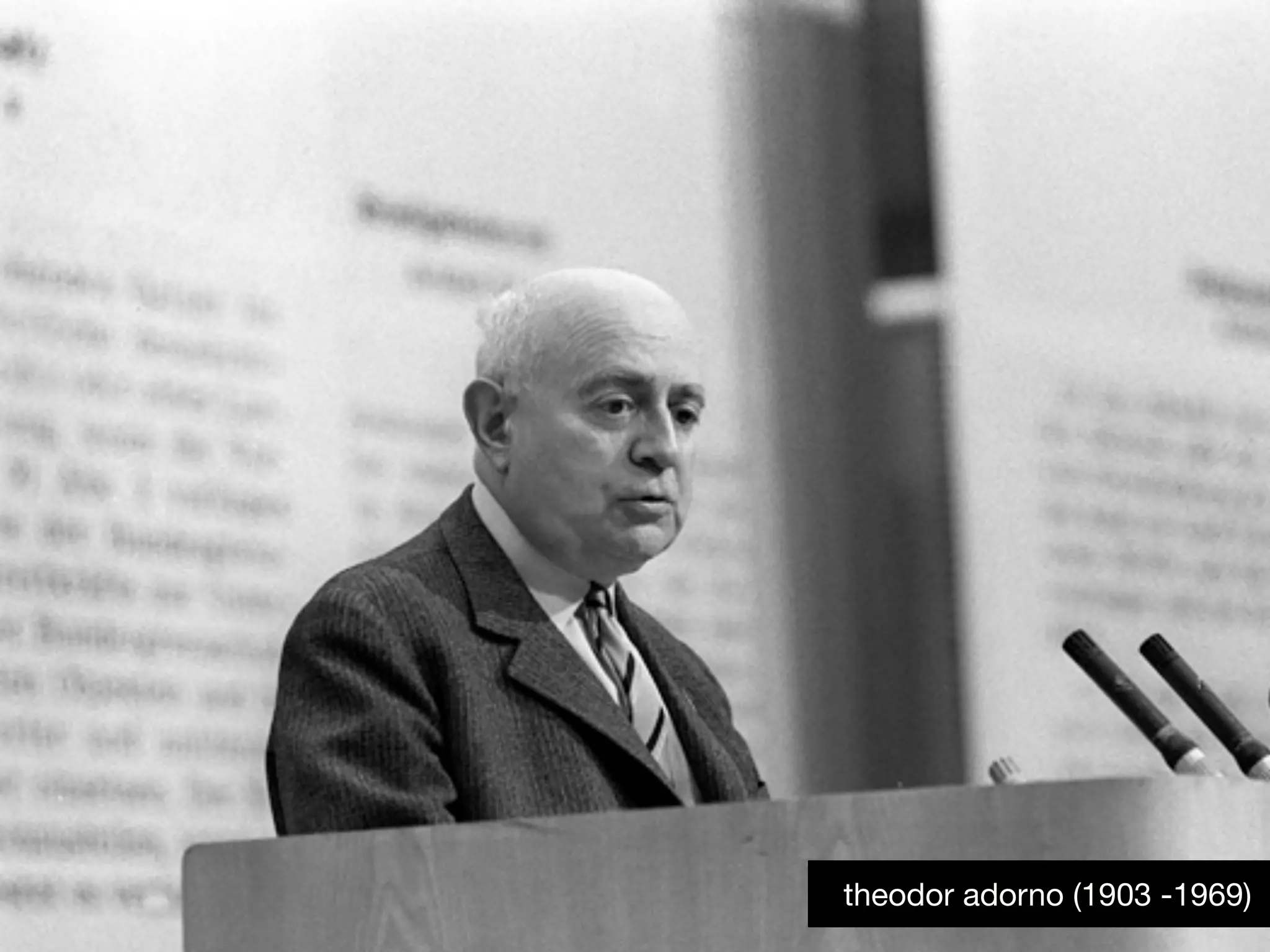 theodor adorno (1903 -1969)
 