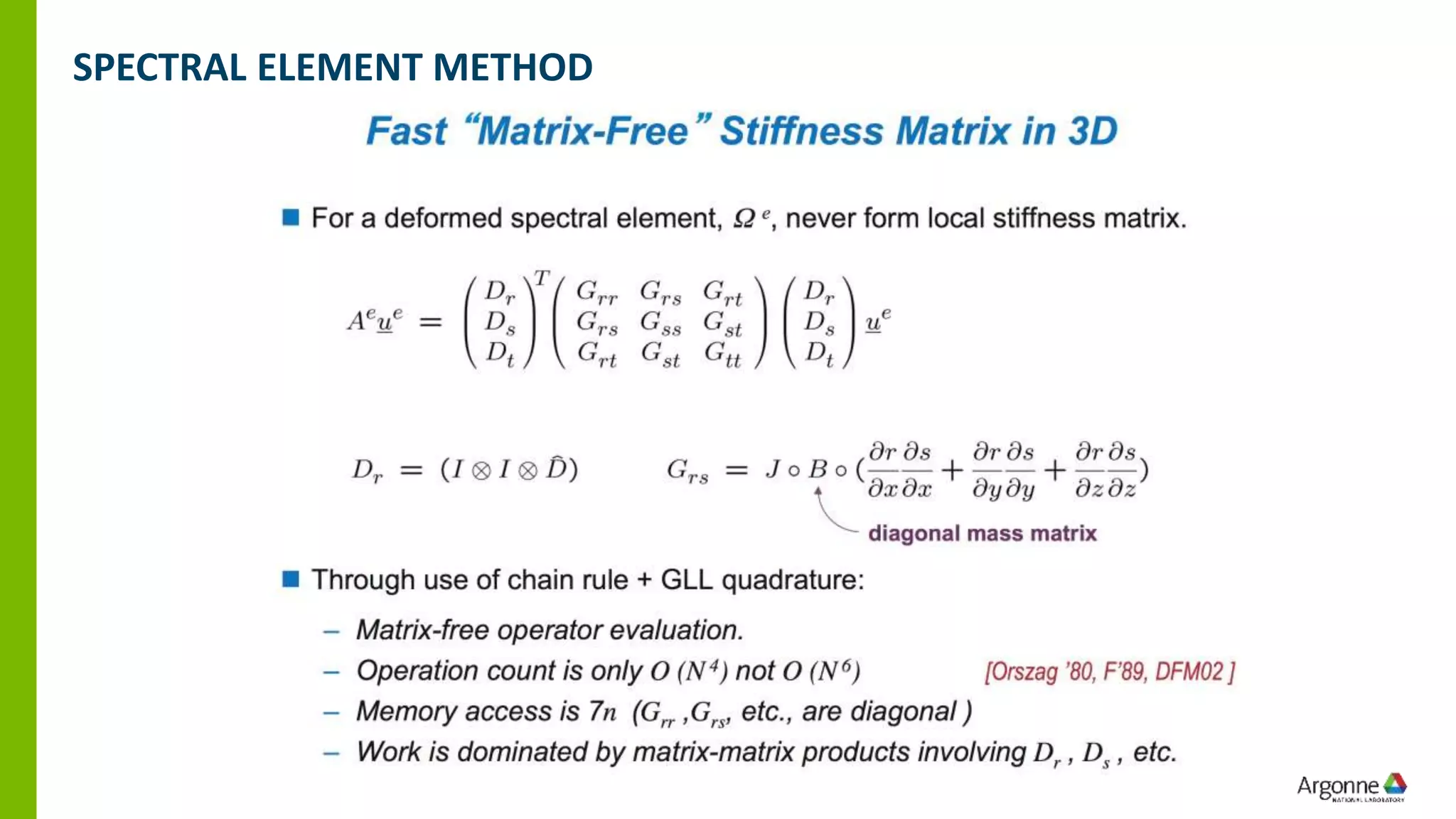 SPECTRAL ELEMENT METHOD
 