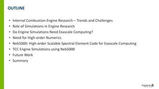 Towards Exascale Engine Simulations with NEK5000 | PDF