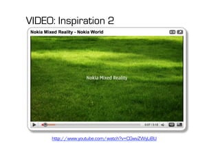 VIDEO: Inspiration 2




     http://www.youtube.com/watch?v=CGwvZWyLiBU
 
