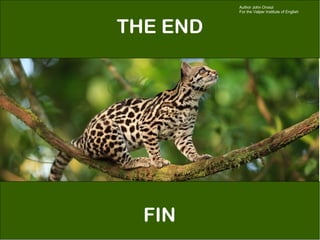 Author John Oroszi
          For the Valper Institute of English



THE END




  FIN
 