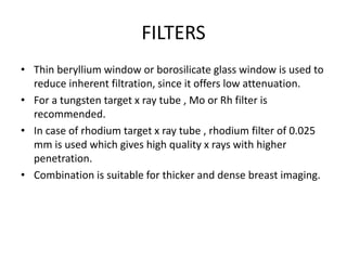 Breast mammography and tomosynthesis | PPTX