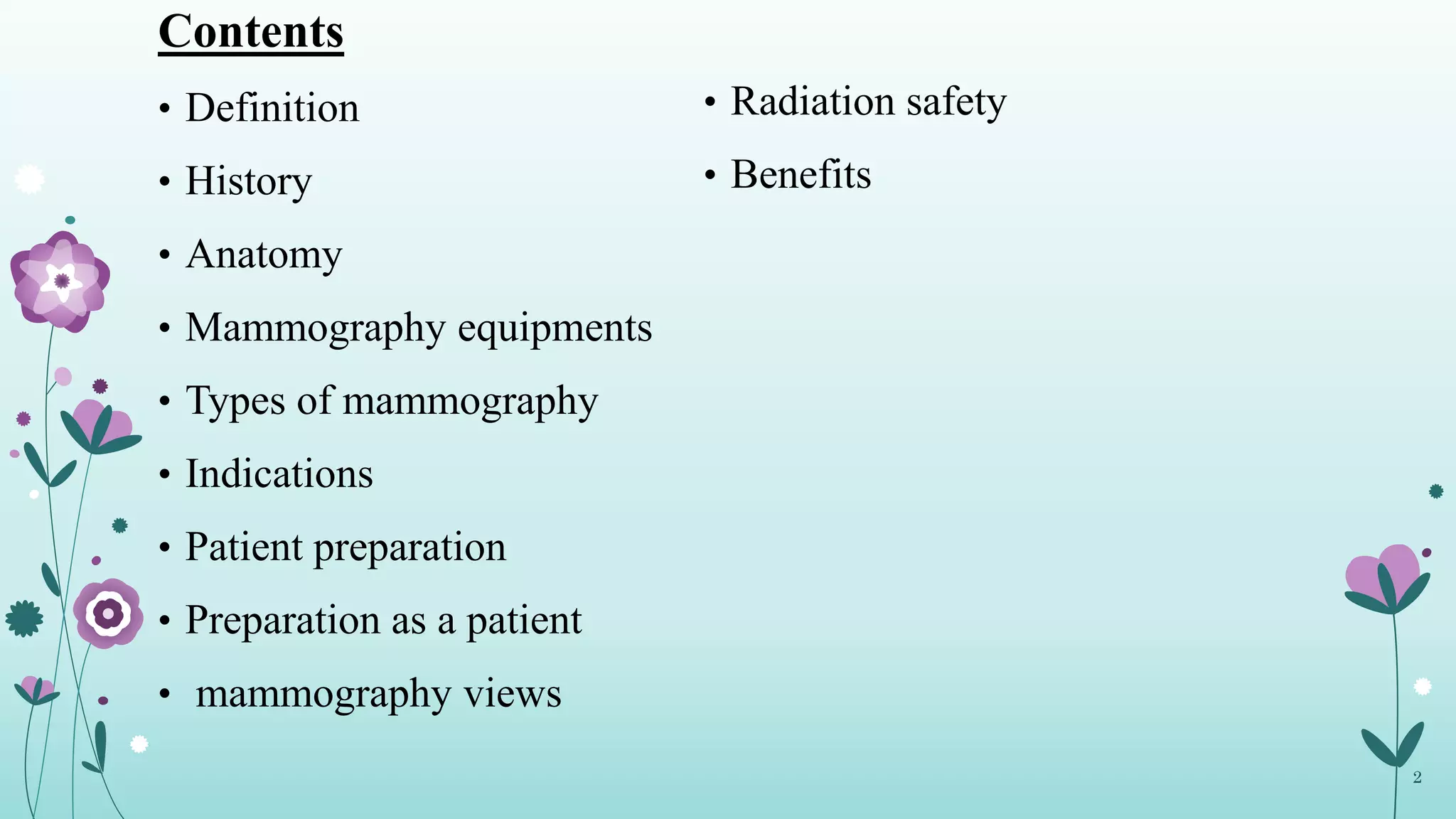 Mammography | PPTX