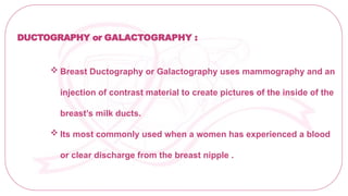 Dactography Types MAMMOGRAPHY.., | PPTX