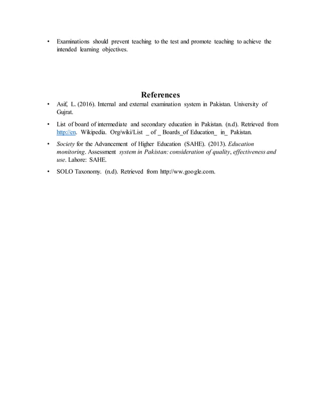 Assignment On Assessment At Secondary And Higher Secondary Level In
