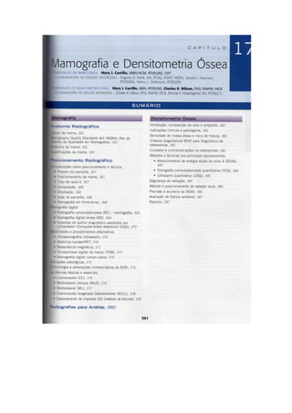 Bontrager 7ª Ed. - Mamografia e densitometria óssea
