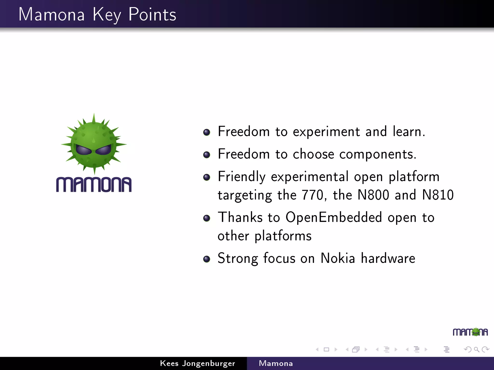 Mamona presentation at linuxtag